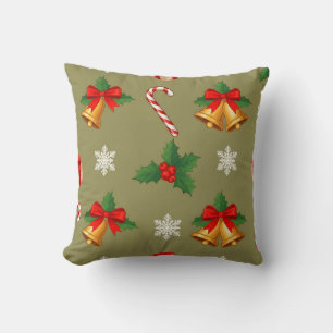 Julklockor & Candy Cane Kastkudde Kudde