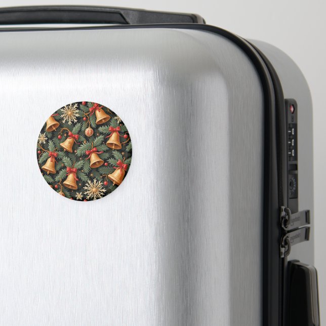 Julklockor, dekorativt mönster. magnet (In Situ (Luggage))