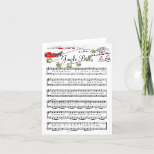 Julklockor Julsång Musik Semester Häst Helgkort