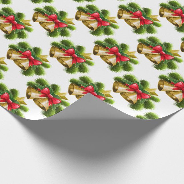 Julklockor och band presentpapper (Hörn)