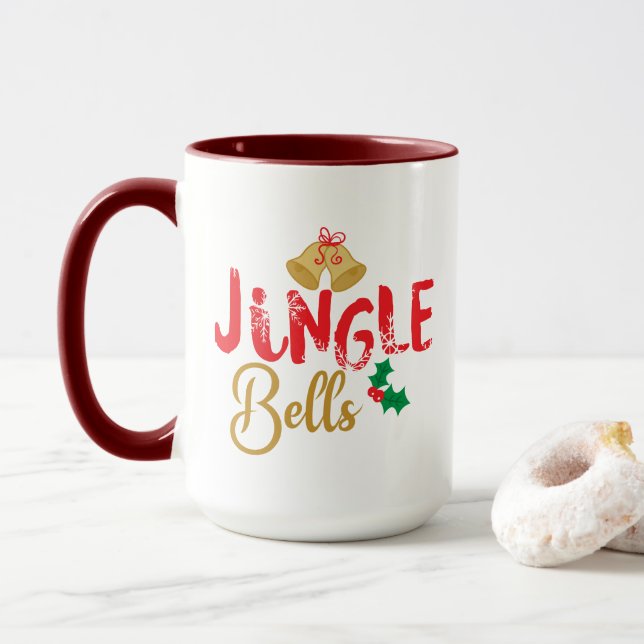 Julklockor och julgran Julstämning Mugg (Med munk)