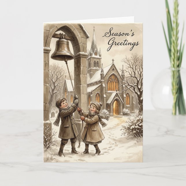Julklockskort Kort (Framsida)