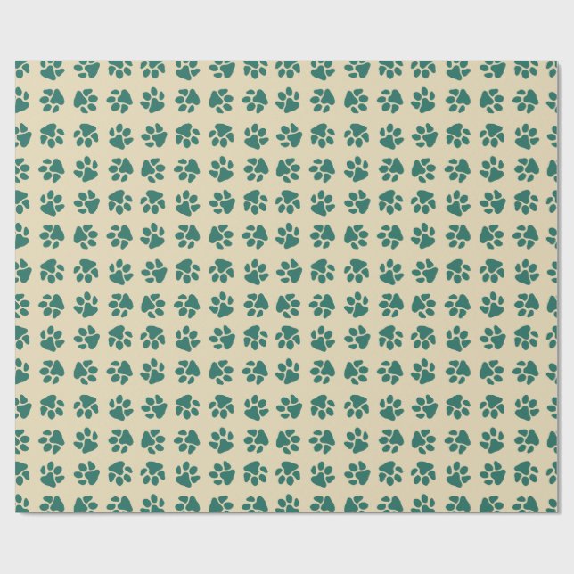 Julklovar Vintage Grön Presentpapper (Platt)