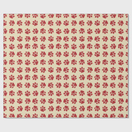 Julklovar Vintage Röd Presentpapper