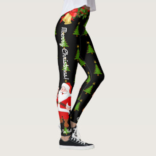 Julklubbar - jultomten anpassar sig efter Färg Leggings