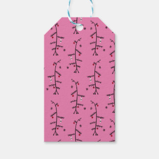 Julklubbar! Ledsen träd-märkre Presentetikett