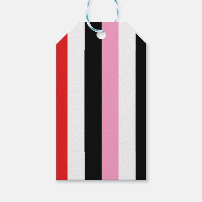 Julklubbar! Märkre för strimlad gåva Presentetikett (Framsidan)