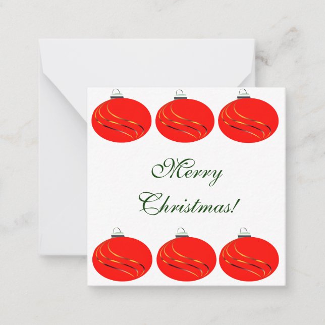 Julklubbkort Anteckningskort (Framsida)