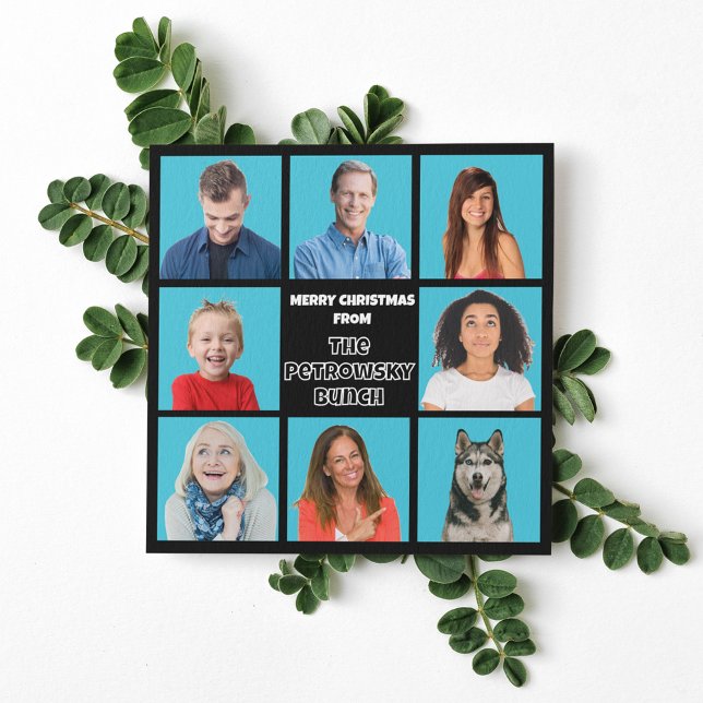 Julkluster Campy Retro TV Rolig Bild Julkort (Skapare uppladdad)