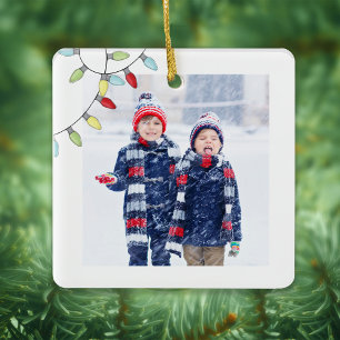 Julklute, foto, färgstark Helgdag Julgransprydnad Keramik