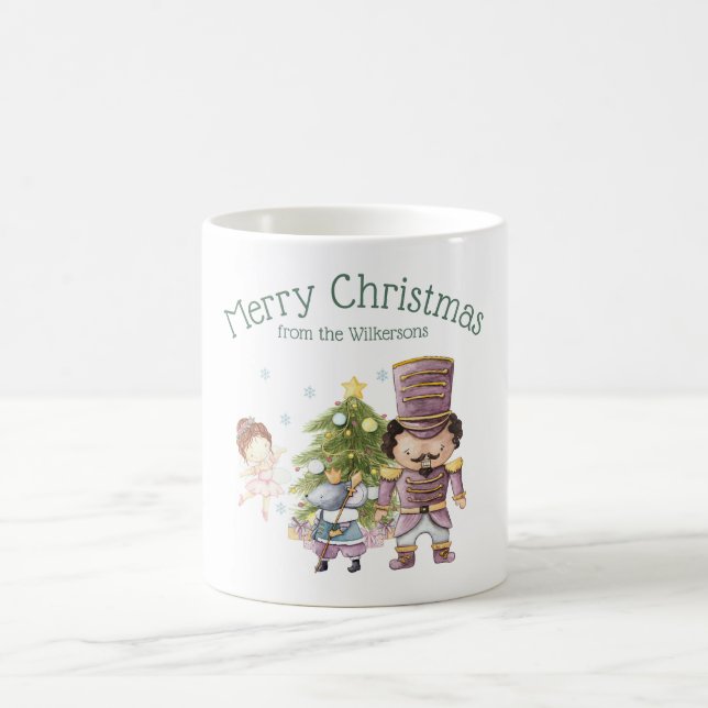 Julknäckande Sockerplommon Flicka & Muskung Kaffemugg (Center)