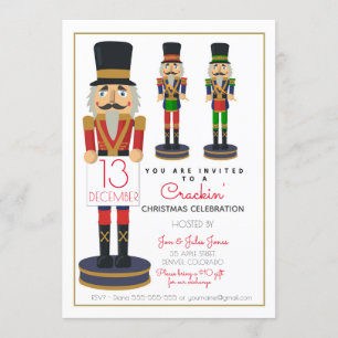 Julknäckare välgörenhet PTO kyrka fundraiser Inbjudningar