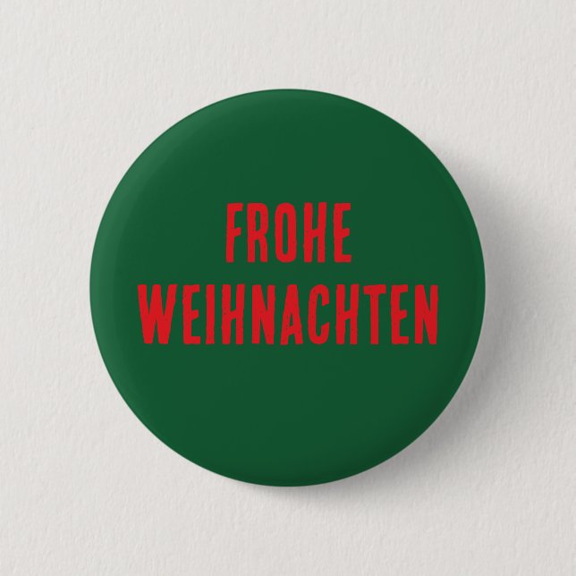 Julknapp - Frohe Weihnachten Knapp (Framsida)