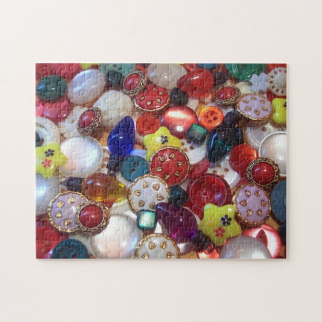 Julknapp Puzzle Pussel (Horisontell)