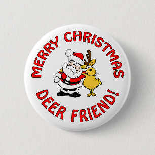Julknappen "Hjort Friend" Knapp