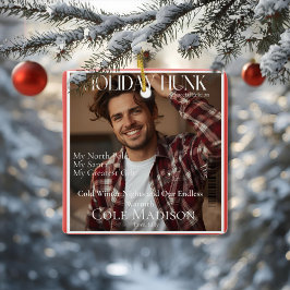 Julknutte tidningsomslag stil Ornament