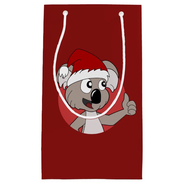 Julkoala tecknad, liten presentväska (Framsidan)