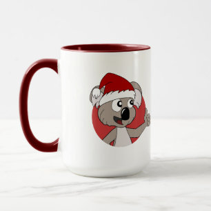 Julkoala tecknad mugg