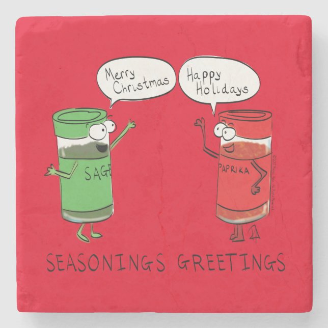 Julkokning - fjällande Chef Spices Stenunderlägg (Framsidan)