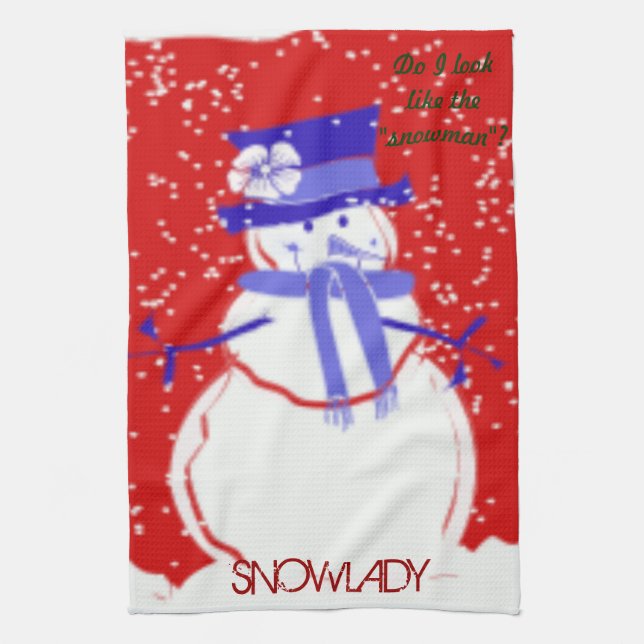 Julkökshanddukar - KVINNOR LIB THE SNOWLADY Kökshandduk (Vertikal)