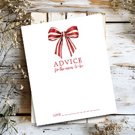 Julkokvett Bow Baby Shower Advice Lakan