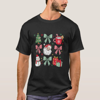 Julkokvett Bow Santa God jul Vibes T Shirt