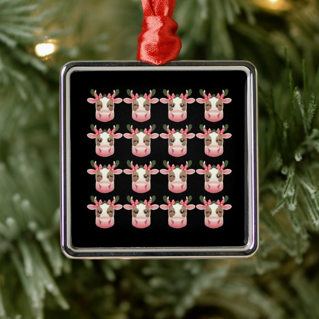 Julkokvett Höland Kow Westerna Julafton Julgransprydnad Metall (Träd)