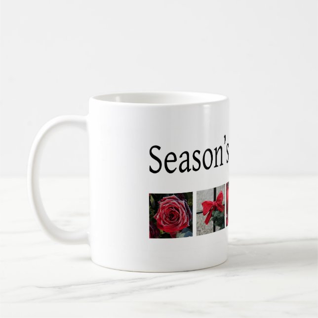 Julkollage i Red Kaffemugg (Vänster)
