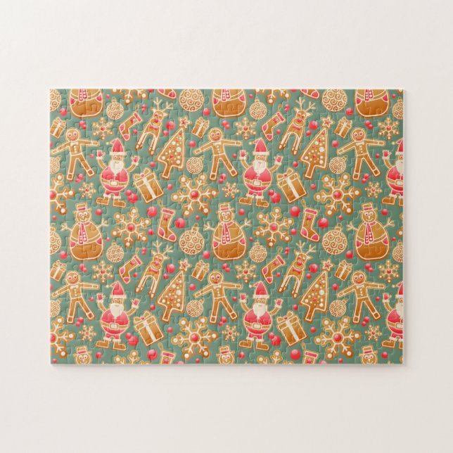 Julkollage Pussel (Horisontell)