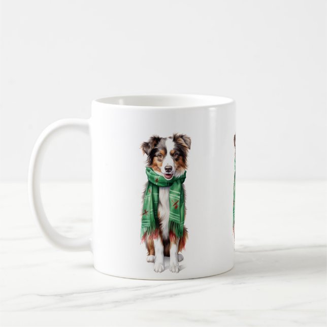 Julkollie, Gräns Collie, australisk Shep Kaffemugg (Vänster)