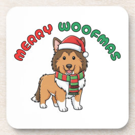 Julkollie Underlägg: Merry Woofmas Underlägg
