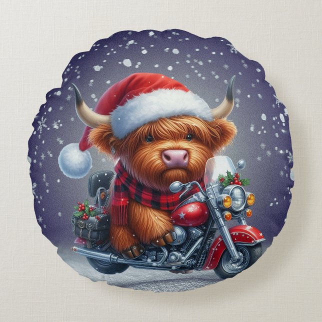 Julkonen Cute Highland (Italien) Rund Kudde (Framsidan)