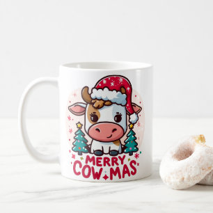 Julkonen Cute "Merry Cowmas" Kaffemugg