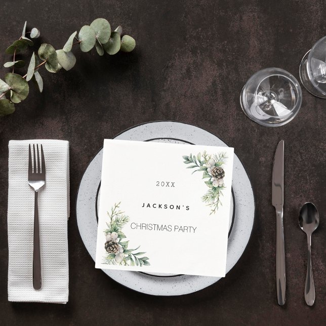 Julkoner i party gräs pappersservett (Skapare uppladdad)