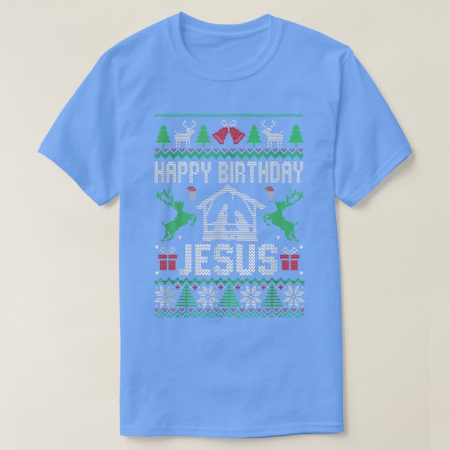 Julkonfektion Grattis på födelsedagen Helgdag Ugly T Shirt (Design framsida)