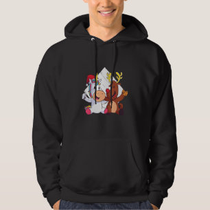 Julkonfektion Julafton Unicorn Reindeer Hoodie