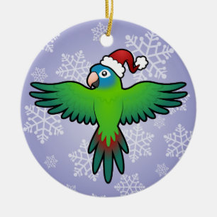 Julkonkylie / Lorikit / Papegoja Julgransprydnad Keramik