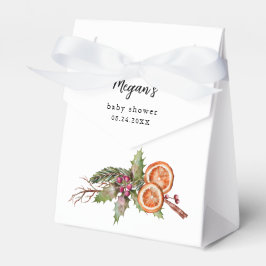 Julköns neutrala babyskor presentaskar