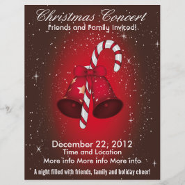 Julkonsert Klockor och Candy cane Flyer