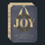 Julkonserten Guld JOY WAN Chalkboard Inbjudningar<br><div class="desc">Denna moderna och enkla julkonsert/musikprogram för helgdag/julmas pianoskäl/musikkonsertinbjudan för helgdag har en ord-"JOY" i faux guld-folie på en elfenbensvit bakgrund med lövning/grönsakssans med satin från guld. Baksidan har en faux guld-bakgrund med lakan musik-/musikpoäng. Anpassa den efter dina behov. Du hittar matchande produkter i min butik.</div>