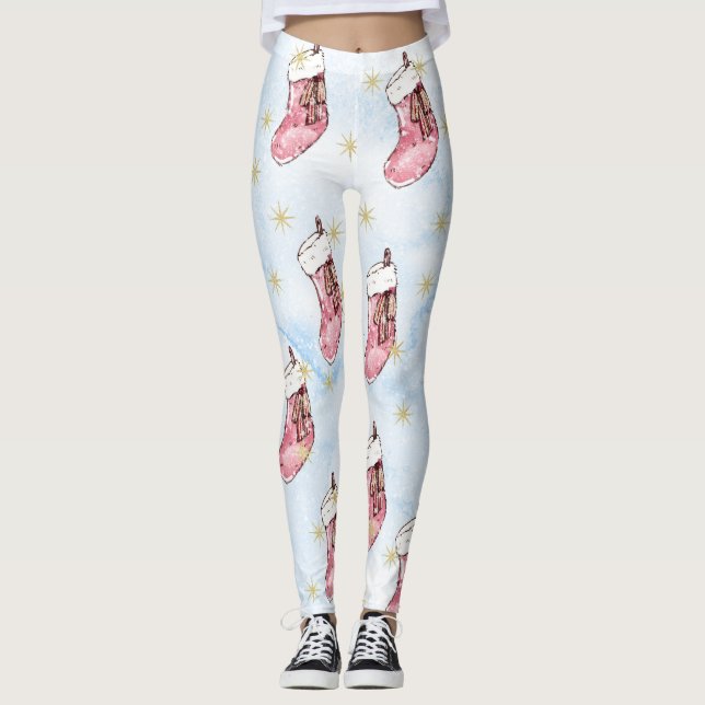 Julkonsmålningar Leggings (Framsida)