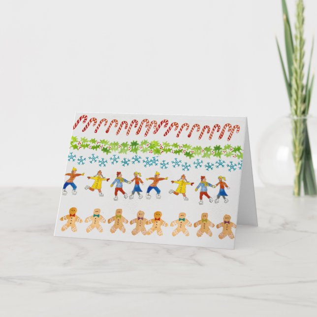 Julkonst för välgörenhetskort kort (Framsida)