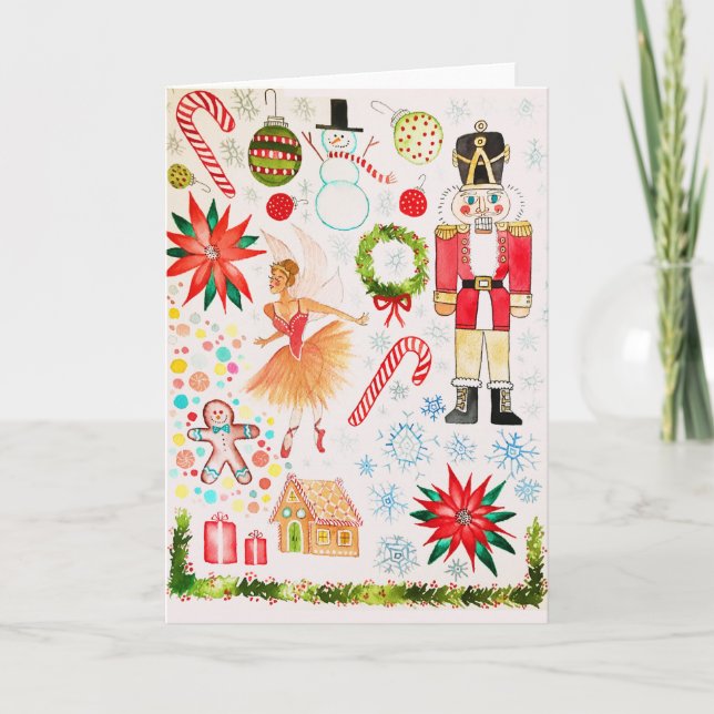 Julkonst för välgörenhetskort kort (Framsida)