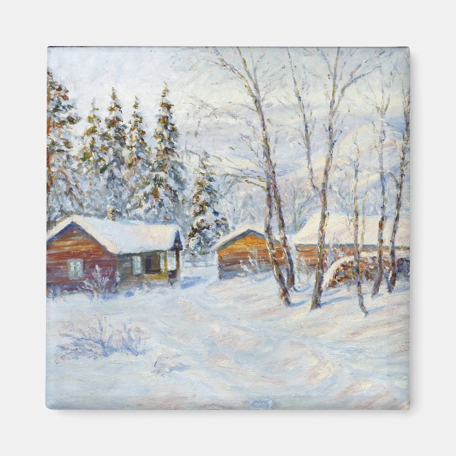 Julkonst för vinterbergsgården magnet (Framsidan)