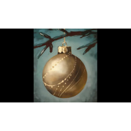 Julkonst Skriv ut, Moody jul, Oljemålning Poster