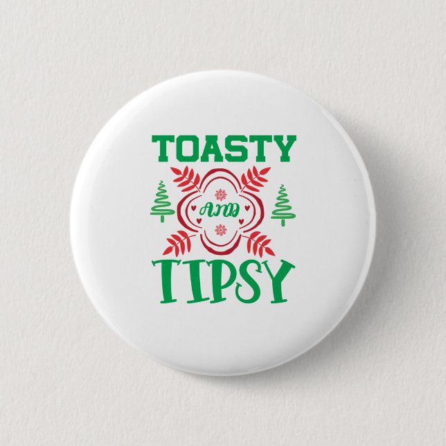Julkonst Toasty Och Berusad Knapp (Framsida)