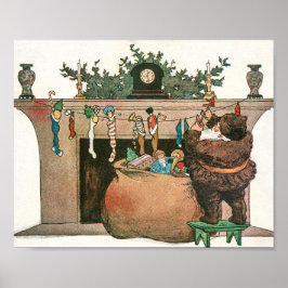 Julkonst vintage konst poster