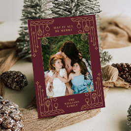 Julkonsthandboksfotokort för konturteckning - Helg Inbjudningar