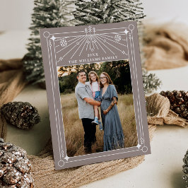 Julkonsthandboksfotokort för konturteckning - Helg Inbjudningar