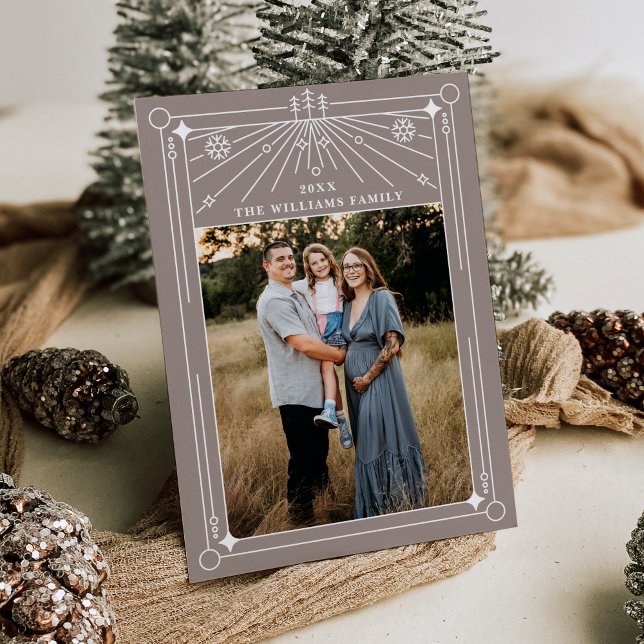 Julkonsthandboksfotokort för konturteckning - Helg Inbjudningar (Skapare uppladdad)